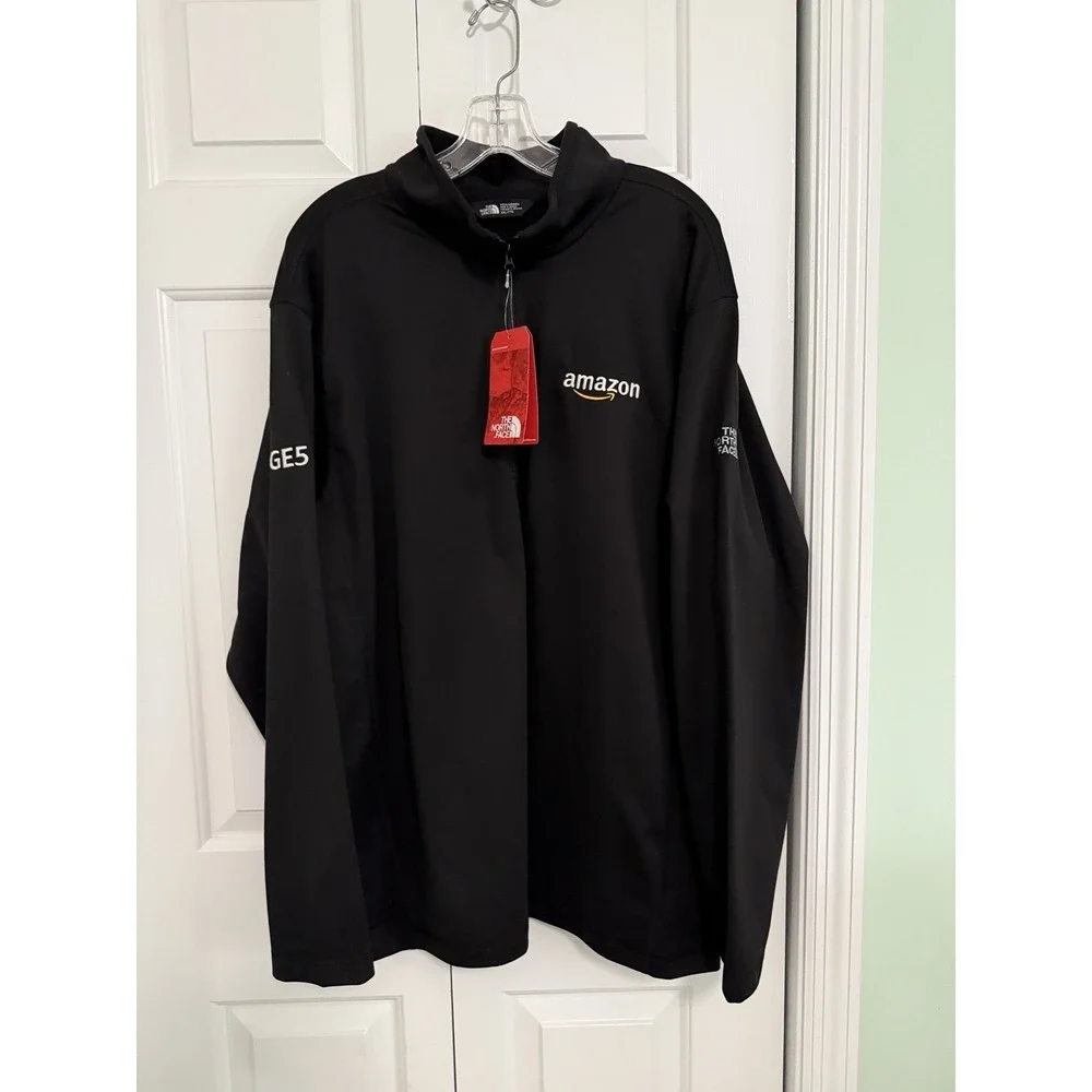 The North Face 1/4 zip pullover Amazon Branded Mens Size XXL Black